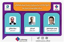 انتخاب روسای شعب بیمه ملت به عنوان دبیر شورای هماهنگی‌ شرکت‌های بیمه در تبریز، کرمان و بوشهر